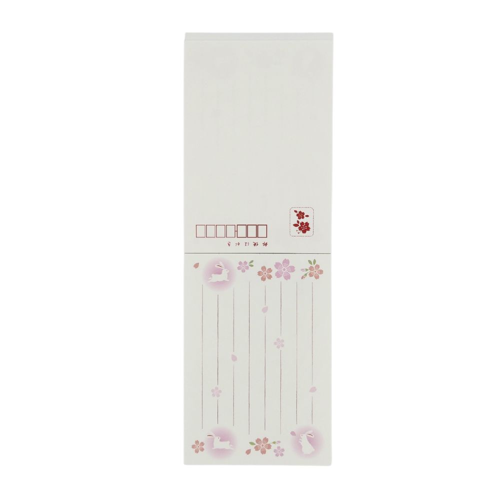 block-notes-con-12-fogli-a-cartolina-a-tema-conigli-e-sakura-interno