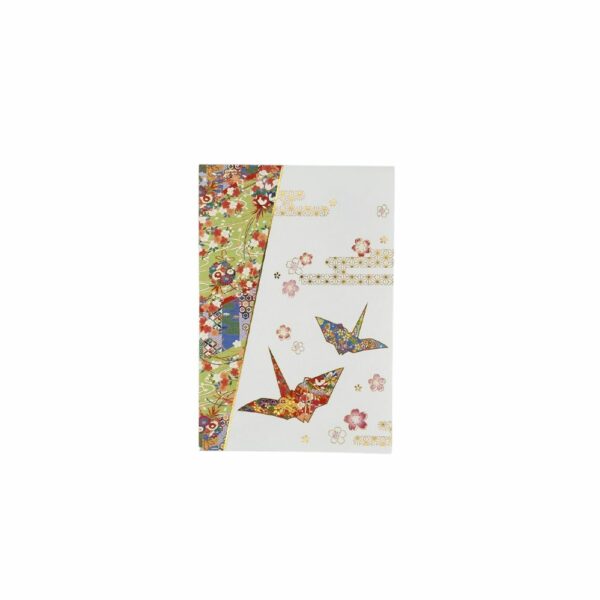 block notes da 5 fogli decorati con sakura e origami