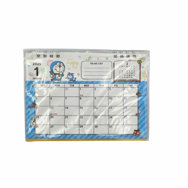 calendario da tavolo 2025 doraemon