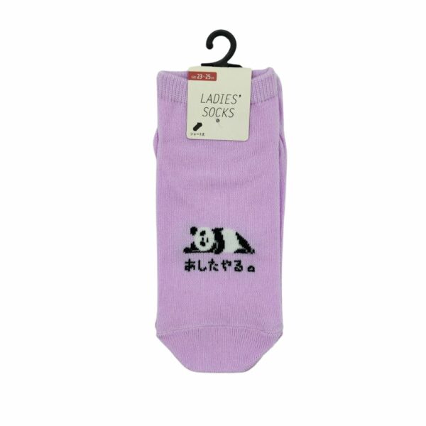 calzini da donna giapponesi rosa con panda