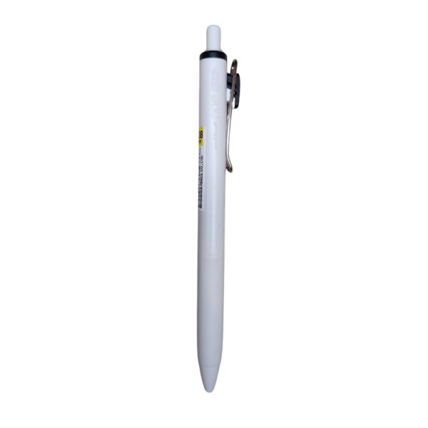 uni-ball one penna gel a inchiostro nero con punta 0,38mm bianca