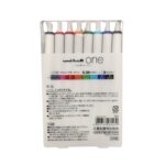 uni-ball one set da 8 penne gel colorate con punta 0.38mm retro
