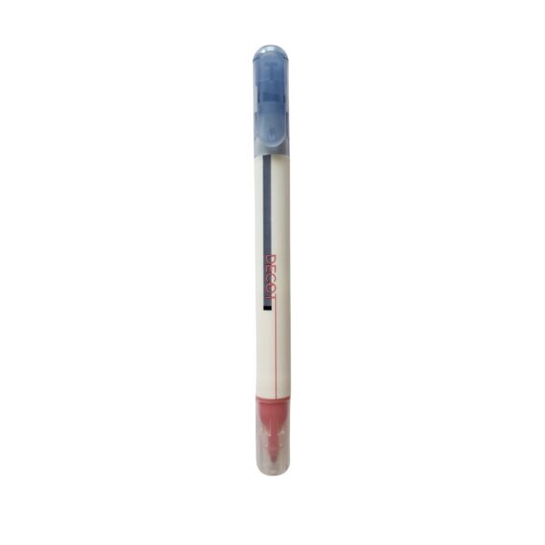 evidenziatore decot punta doppia colori sovrascrivibili blu marino rosa