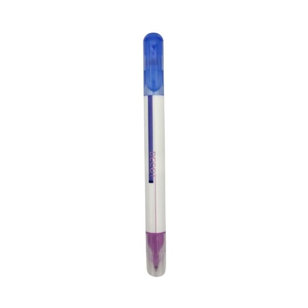 evidenziatore decot punta doppia colori sovrascrivibili blu violetto