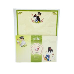 set da lettere giapponese romantico 8 fogli 4 buste